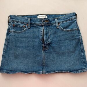 Abercrombie & Fitch Medium Blue Denim Mini Skirt